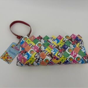 Nahui Ollin Arm Candy Wrapper Bag Wristlet‎ Zippered Purse Tootsie Roll Pop, NWT